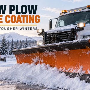 snow plow blade coating